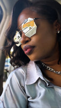 Load image into Gallery viewer, Money - Silver Geometric Sunglasses - Dani Joh Eyewear
