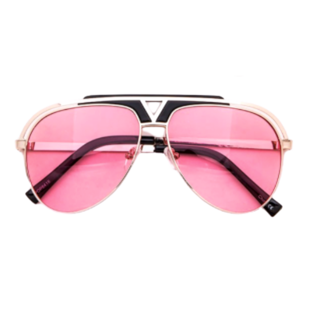 Party - Pink Aviator Sunglasses-Sunglasses-Dani Joh-Dani Joh