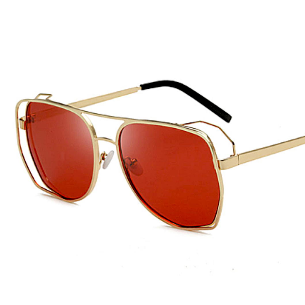 Pointe - Red Sunglasses-Sunglasses-Dani Joh-Dani Joh