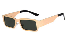 Load image into Gallery viewer, Praise - Gold Rectangle Sunglasses - Dani Joh