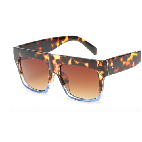 Promise - Two Tone Square Leopard Sunglasses-Sunglasses-Dani Joh-Dani Joh