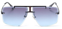 Load image into Gallery viewer, Rehab - Blue Premium Aviator Rimless Sunglasses - Dani Joh