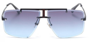 Rehab - Blue Premium Aviator Rimless Sunglasses - Dani Joh
