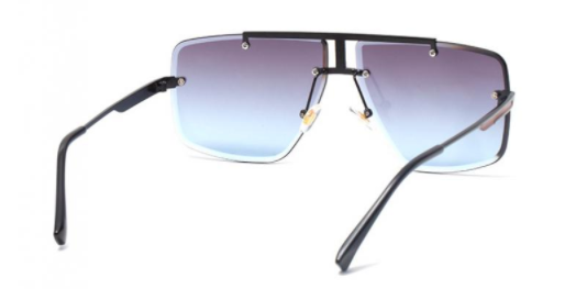 Rehab - Blue Premium Aviator Rimless Sunglasses - Dani Joh