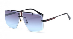 Rehab - Blue Premium Aviator Rimless Sunglasses - Dani Joh