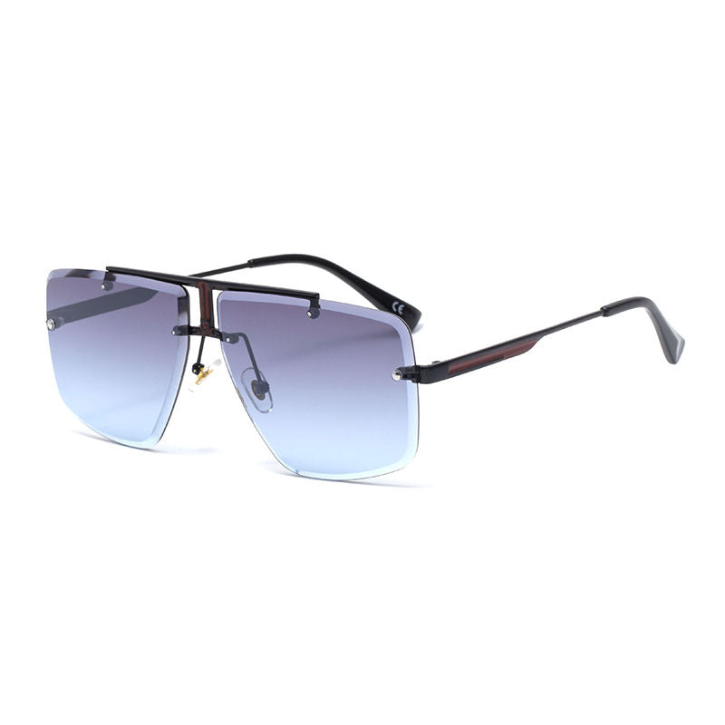 Rehab - Blue Premium Aviator Rimless Sunglasses - Dani Joh