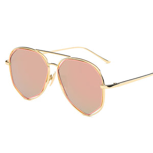 Rosé - Polarized Ombre Aviator Sunglasses - Dani Joh