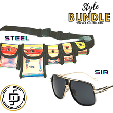 Load image into Gallery viewer, Sir - Black Polarized Sunglasses-Sunglasses-Dani Joh-Style Bundle: Steel + Sir-Dani Joh