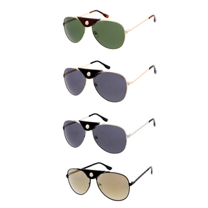 Snapped - Vegan Leather Aviator Sunglasses-Sunglasses-Dani Joh-Dani Joh