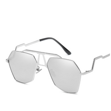 Load image into Gallery viewer, Stone - Silver Aviator Sunglasses-Sunglasses-Dani Joh-Dani Joh