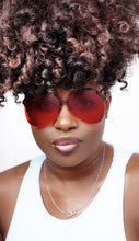 Load image into Gallery viewer, Tina - Red Rimless Sunglasses-Sunglasses-Dani Joh-Dani Joh