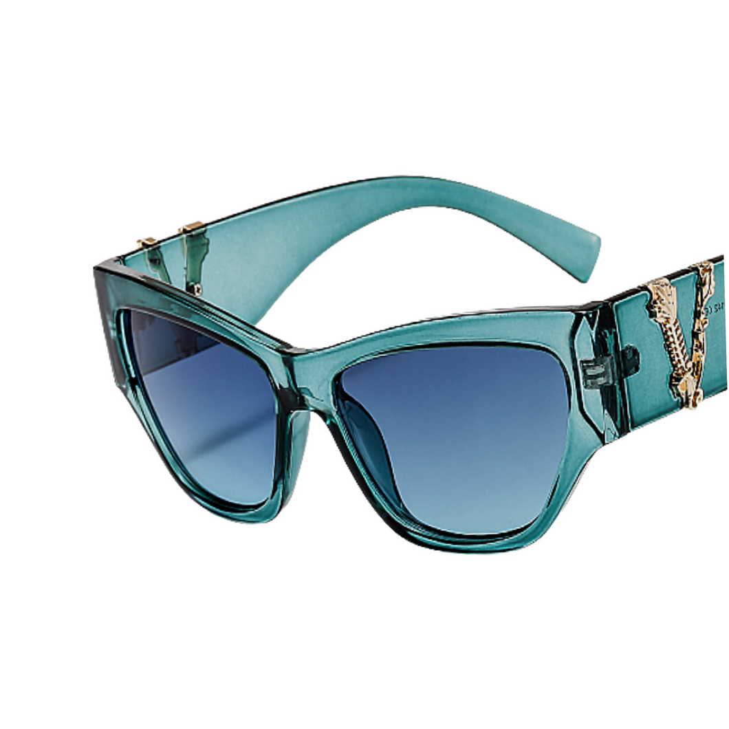 Vale - Green Sunglasses-Sunglasses-Dani Joh-Dani Joh
