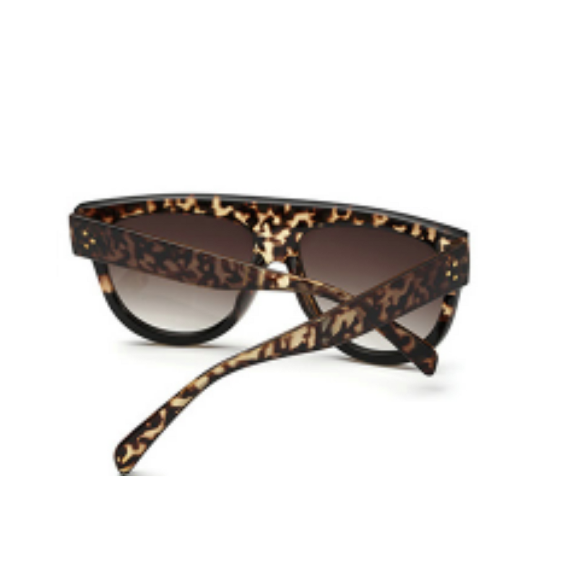 Worth - Cheetah Flat Top Sunglasses-Sunglasses-Dani Joh-Dani Joh