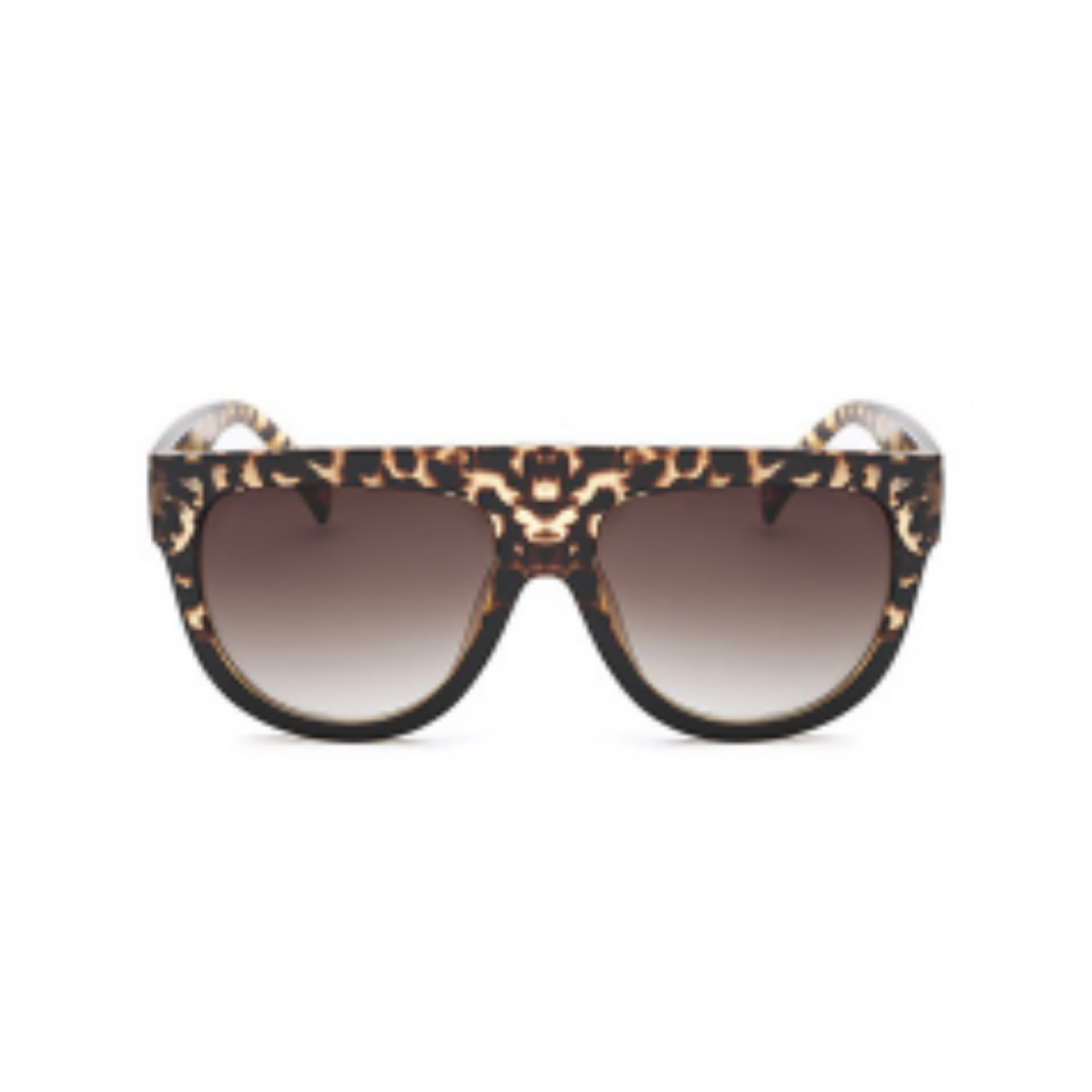 Worth - Cheetah Flat Top Sunglasses-Sunglasses-Dani Joh-Dani Joh