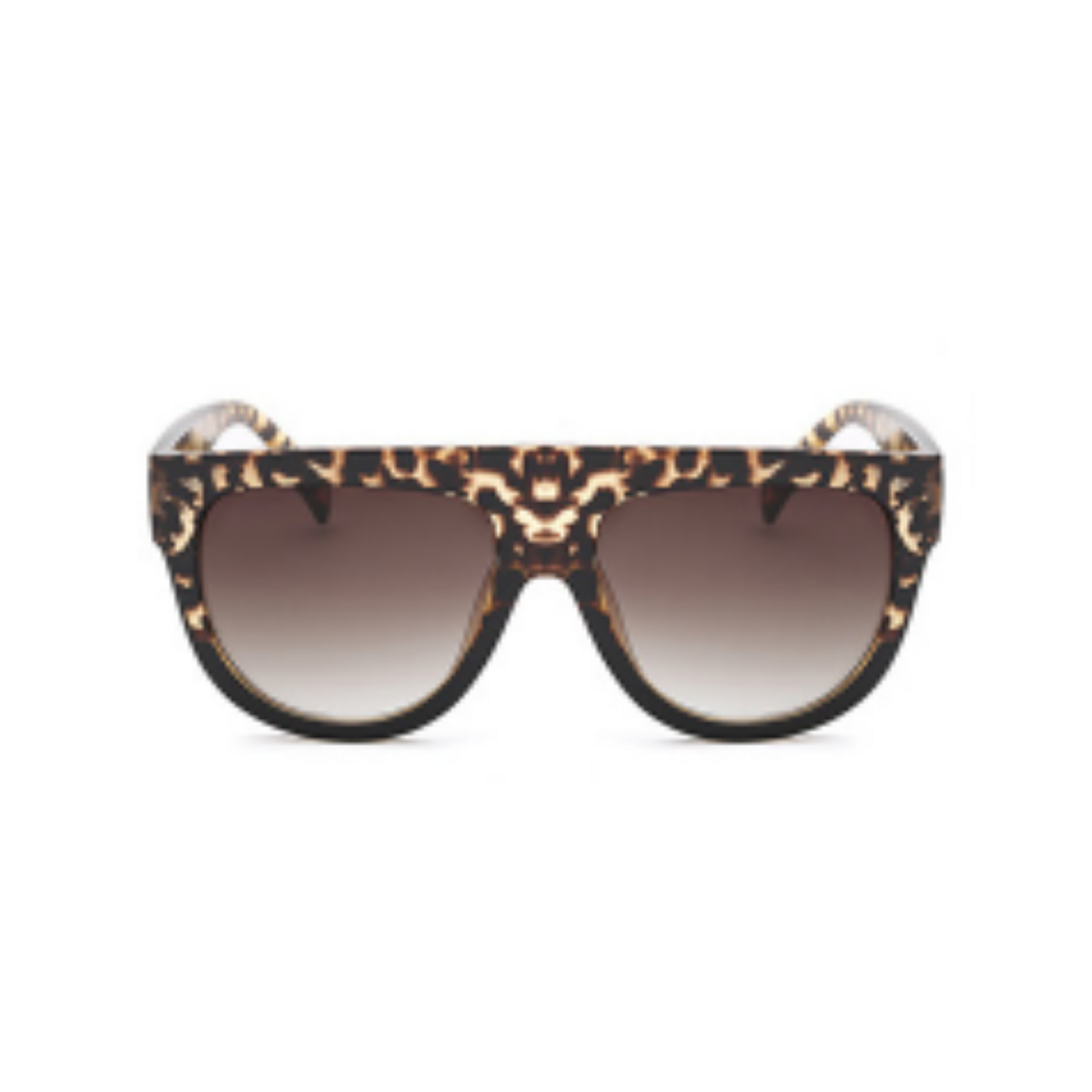 Worth - Cheetah Flat Top Sunglasses-Sunglasses-Dani Joh-Dani Joh